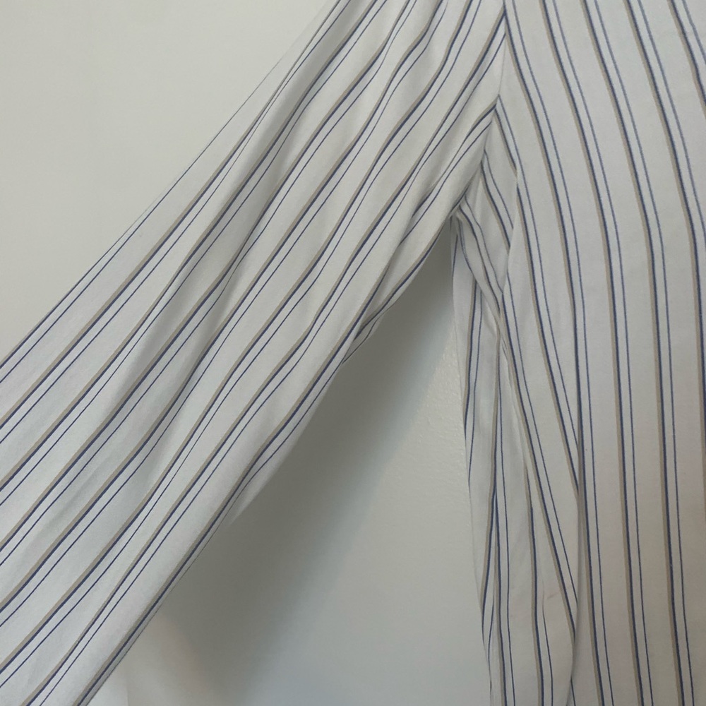 Wayf Stripe Top With Tie Front - image 5